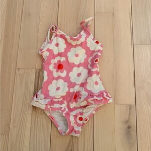 Girls Floral Pink Maison Me Swimsuit